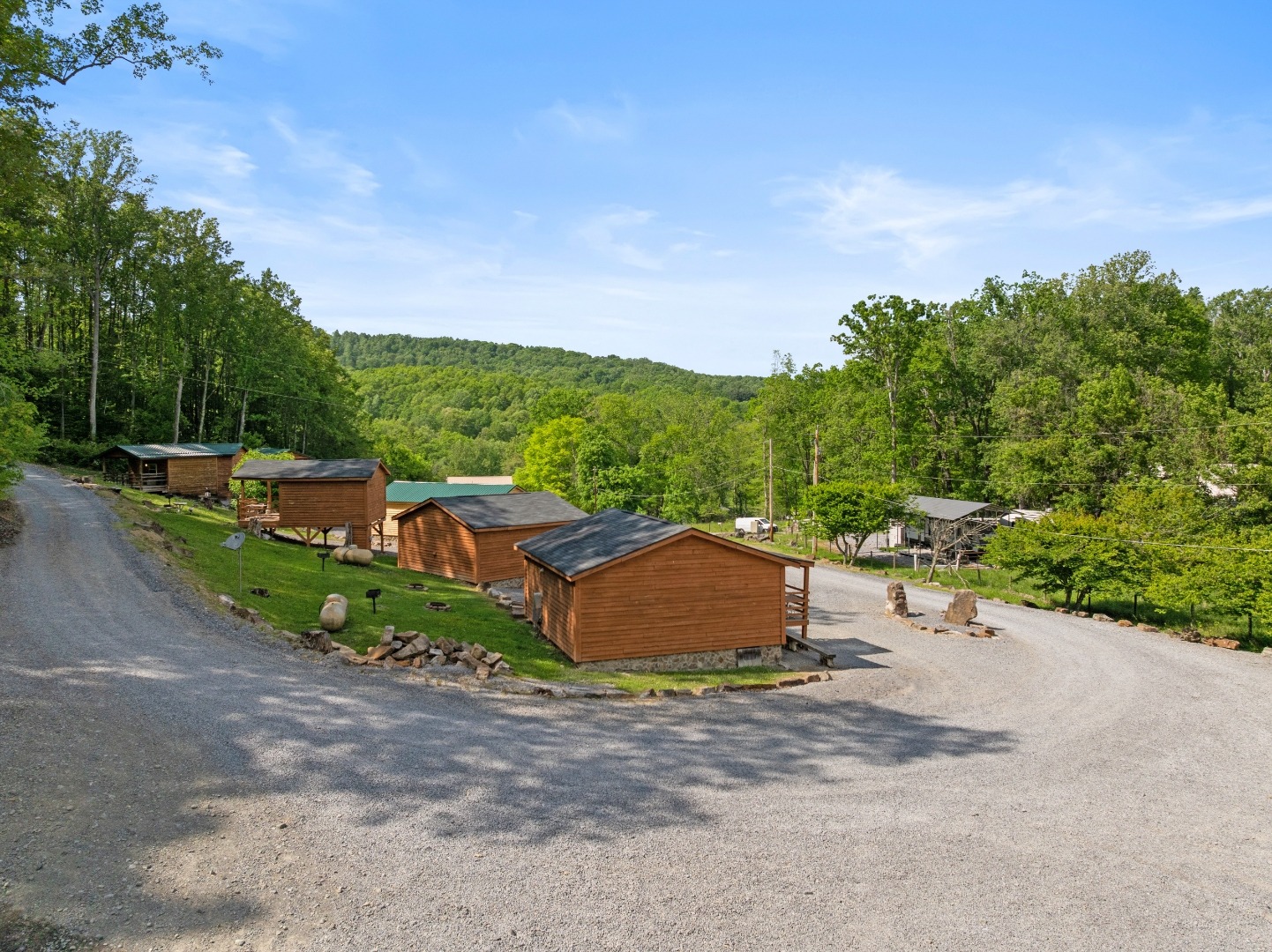 Carter's Cabin drone shot