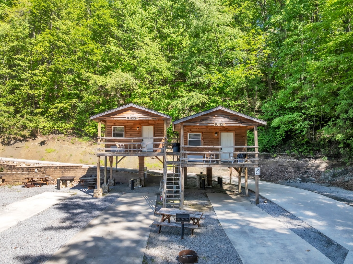 Duke's Cabin deck view