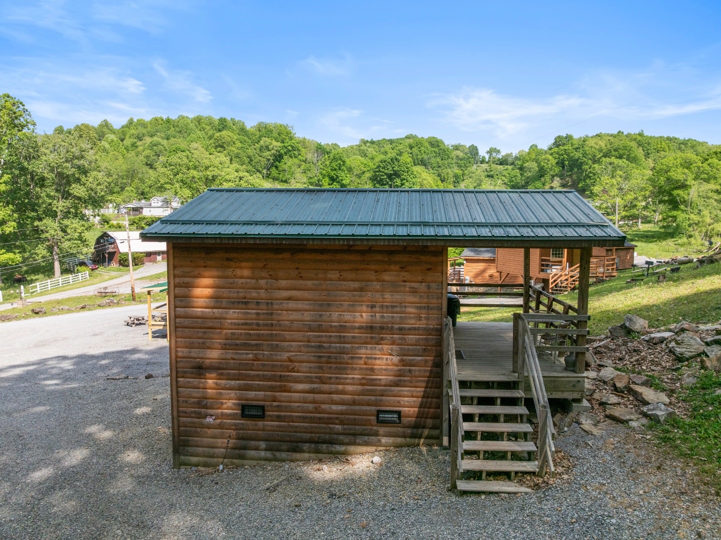 Cabin and surroundings
