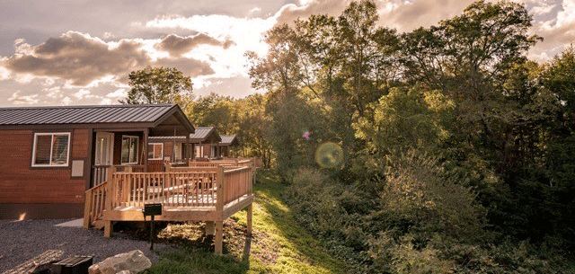 Trailhead Cottage 4 — Trailhead Cottage with deck in the trees